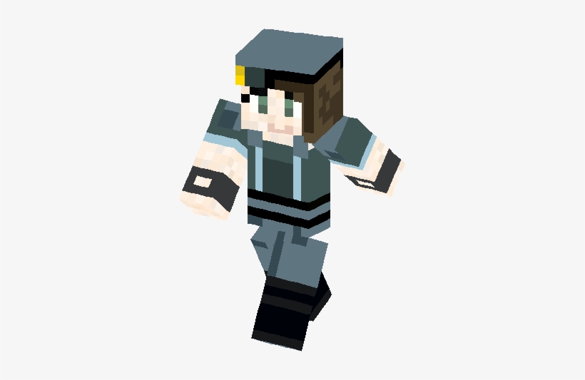 Jill Valentine Custome Stars Skin - Jill Valentine Skin Minecraft, transparent png #3146334