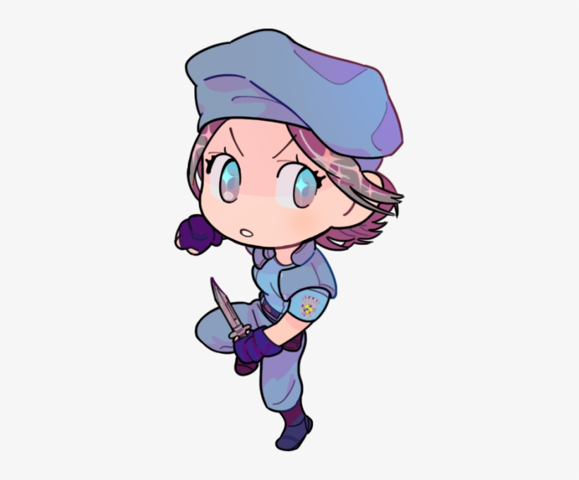 Jill Valentine Resident Evil Video Game, Jill Valentine, - Jill Valentine Fanart Chibi, transparent png #3146592