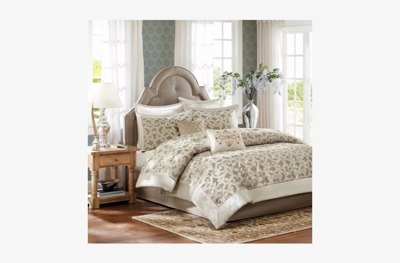 This Button Opens A Dialog That Displays Additional - Madison Park Signature Kingsley 8 Piece Comforter Set;, transparent png #3146673