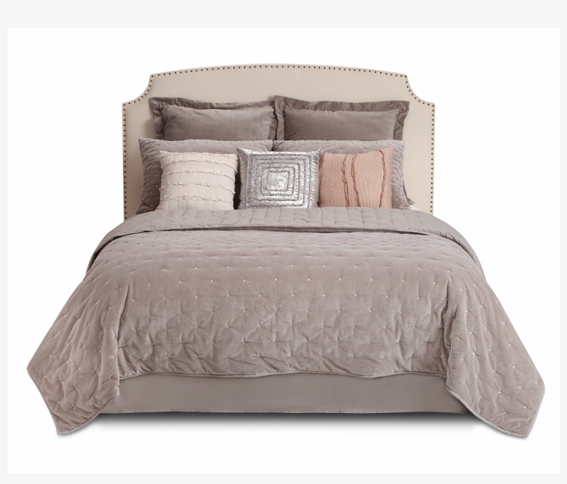 Romantic In Velvety Gray Winchester Comforter Set - Bedding, transparent png #3146765
