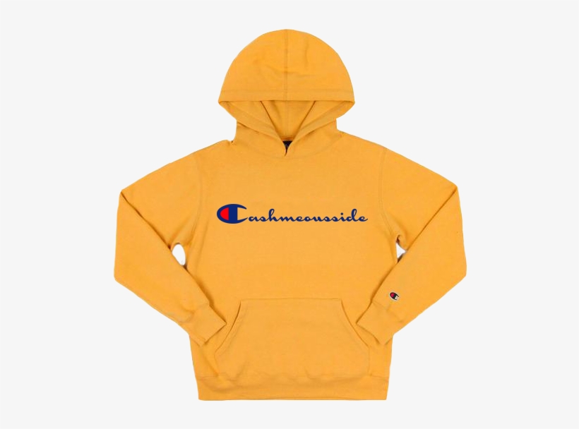 Mustard Yellow Champion Hoodie, transparent png #3146903
