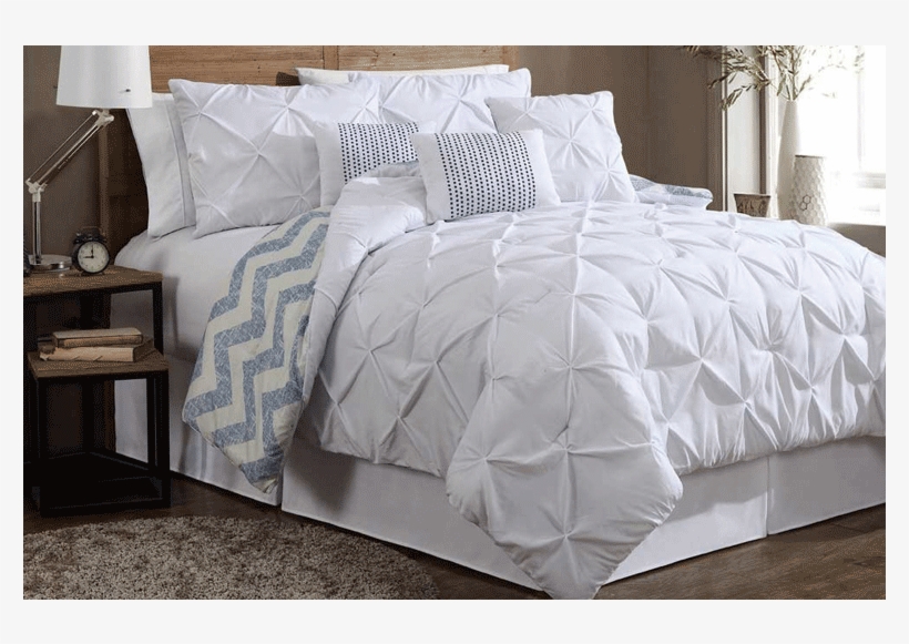 Comforter Sets - Madison Park Laurel 7 Piece King Comforter Set In White, transparent png #3147038