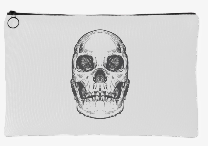 Hand Drawn Anatomical Human Skull - Drawing, transparent png #3147753