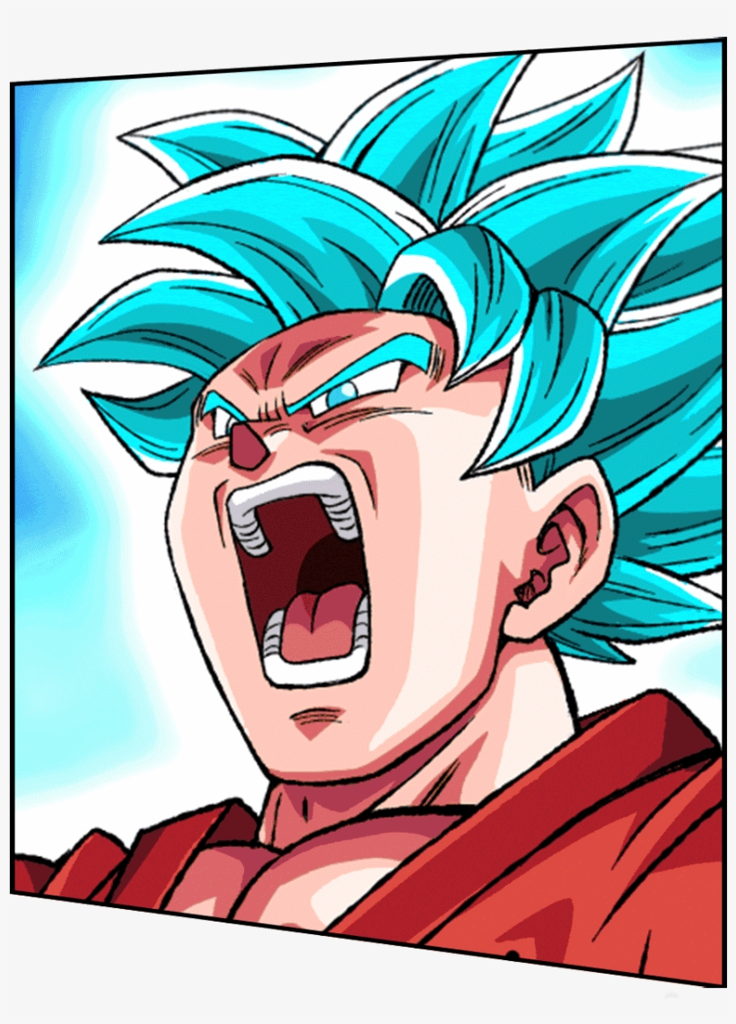 Ssb Goku Animation - Dokkan Battle Super Saiyan Blue Kaioken Summon Animation, transparent png #3147872