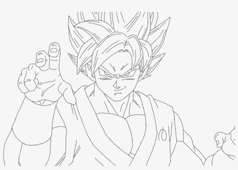 Ssgss Goku Drawings - Dragon Ball Super Coloring Pages Goku, transparent png #3148011