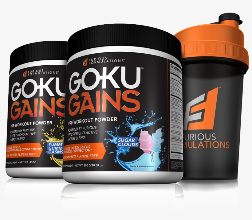 Goku Gains 2-pack Shaker Stack - Goku, transparent png #3148164