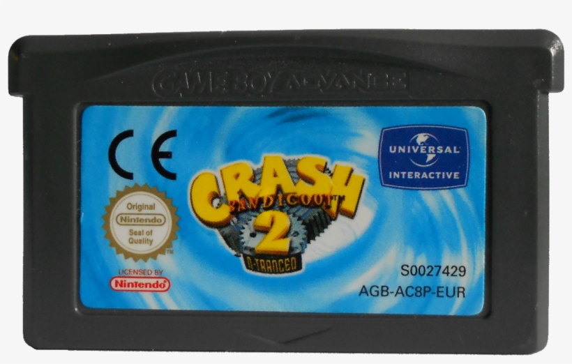 Crash Bandicoot 2 N-traced Game Cartridge - Crash Bandicoot 2: N-tranced, transparent png #3148320