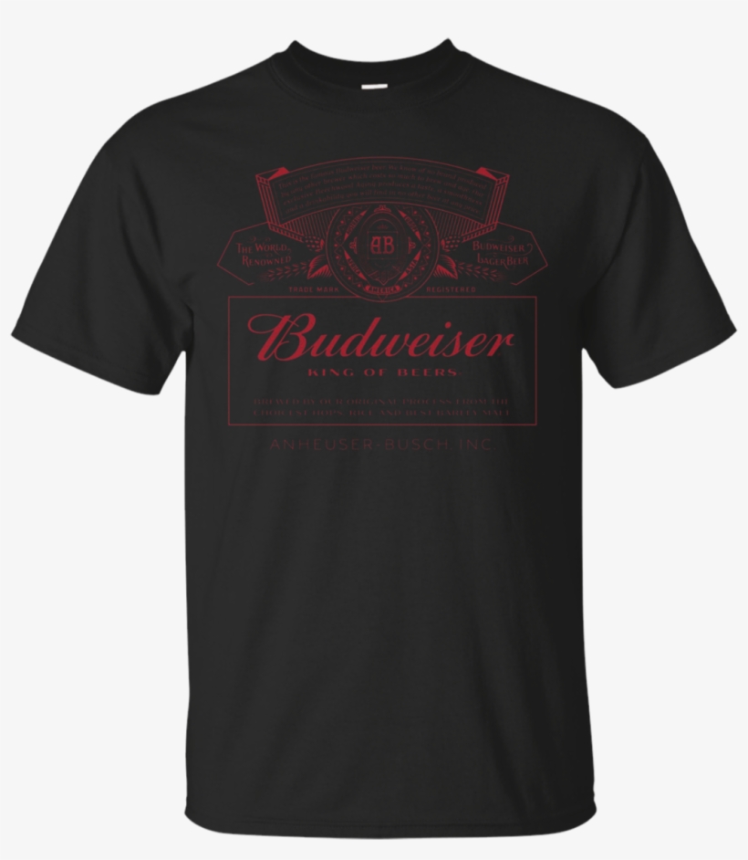 Budweiser Can Label T-shirt - University Of Cincinnati Dad Shirt, transparent png #3148579