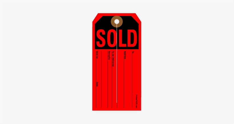 Picture Of Sold Tag - Portable Network Graphics, transparent png #3148694