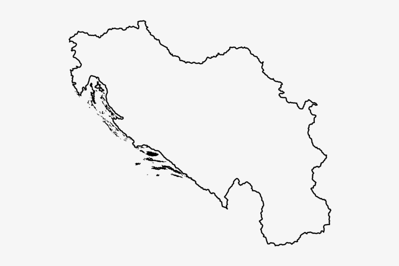 Blank Map Of Yugoslavia Yugoslavia White Map - Free Transparent Png Download - Pngkey