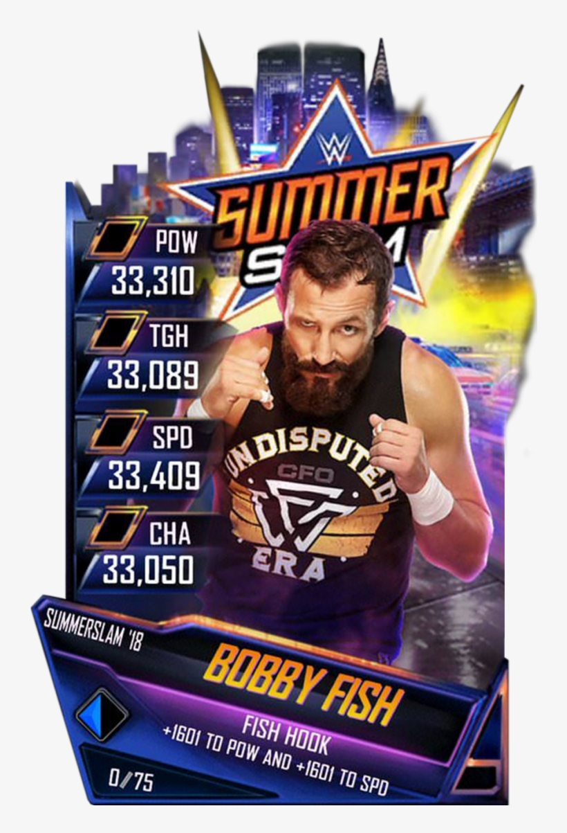 Bobbyfish S5 23 Neon Supercard Bobbyfish S5 24 Shattered - Wwe Supercard Summerslam 18, transparent png #3149278