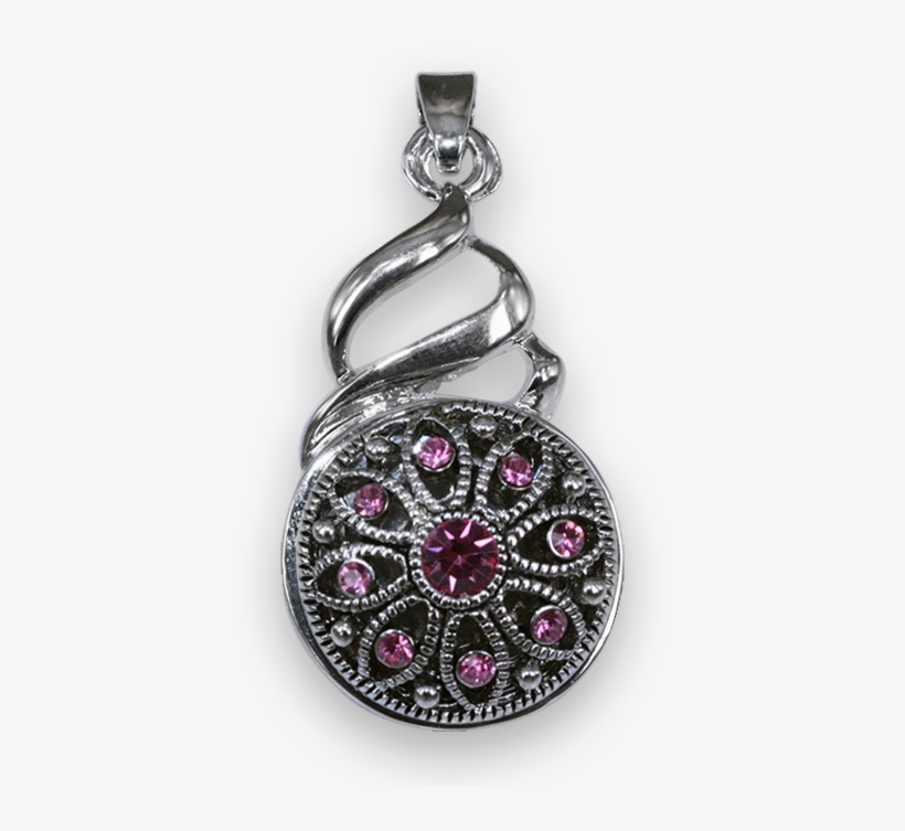 Silver Swirl - Locket, transparent png #3149397