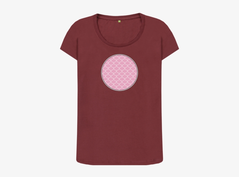 Red Wine Mermaid Scales Fitted Tee, Pink - Polka Dot, transparent png #3149448