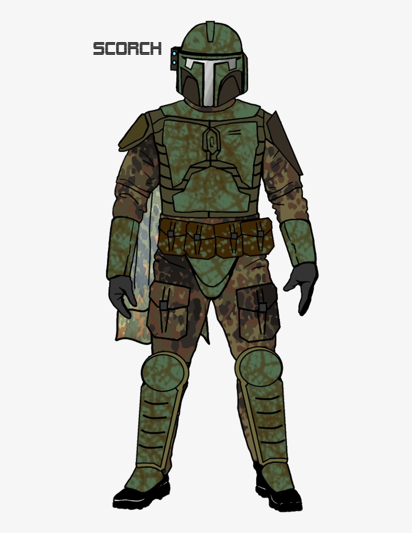 Ms-paint Mandalorian Scorch - Star Wars Mandalorian Trooper, transparent png #3149824