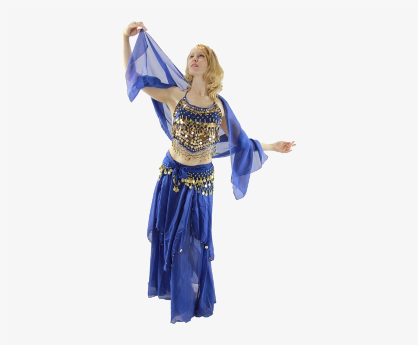 Belly Dance Costume 5-piece Set - Gypsy Genie Costume, transparent png #3149846
