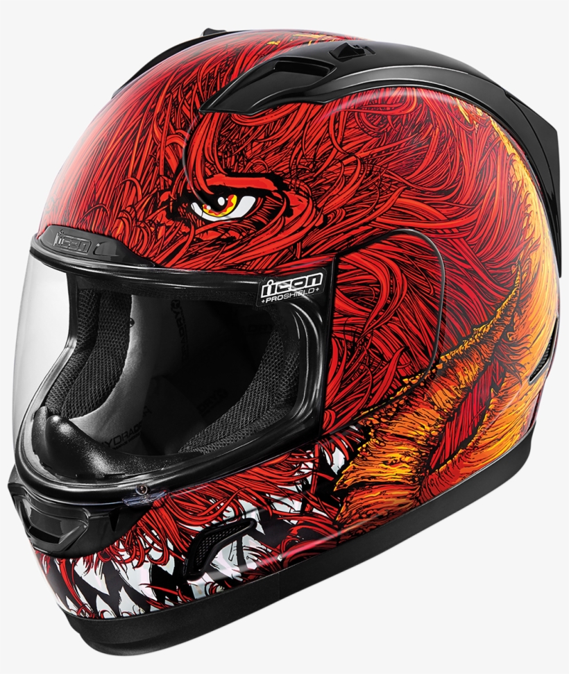 Icon Alliance Helmet Al Lucifer Red 2x 2xl 0101-9911 - Icon Alliance Lucifur Helmet, transparent png #3150089