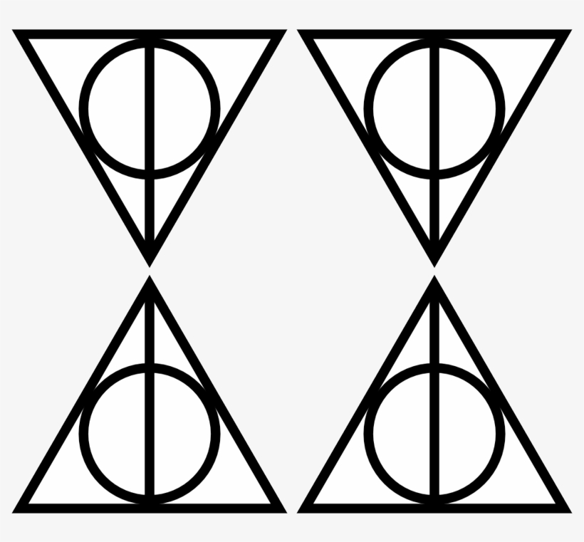 Deathly Hallows Symbol Transparent - Deathly Hallows Symbol, transparent png #3150309