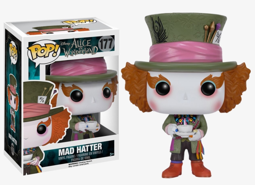 Alice In Wonderland - Mad Hatter Funko Pop, transparent png #3150631
