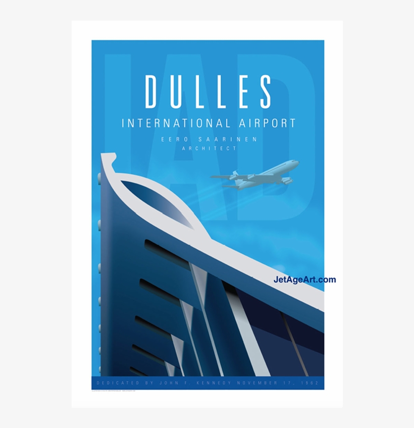 Washington Dc Dulles Airport Iad Poster, transparent png #3150796