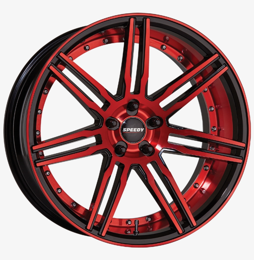Invader Candy Apple Red/piano Black - Cosmis Racing Wheels, transparent png #3150896