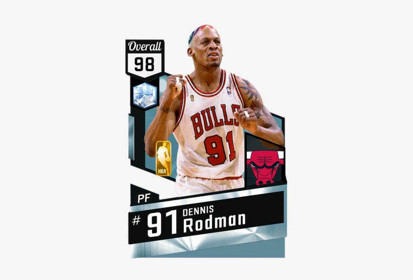 '96 Dennis Rodman Diamond Card - Manu Ginobili Nba Card, transparent png #3151550