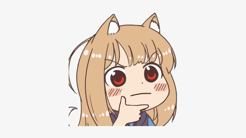 Png - Animuthinku - Thinking Meme Face Anime - Free Transparent PNG  Download - PNGkey