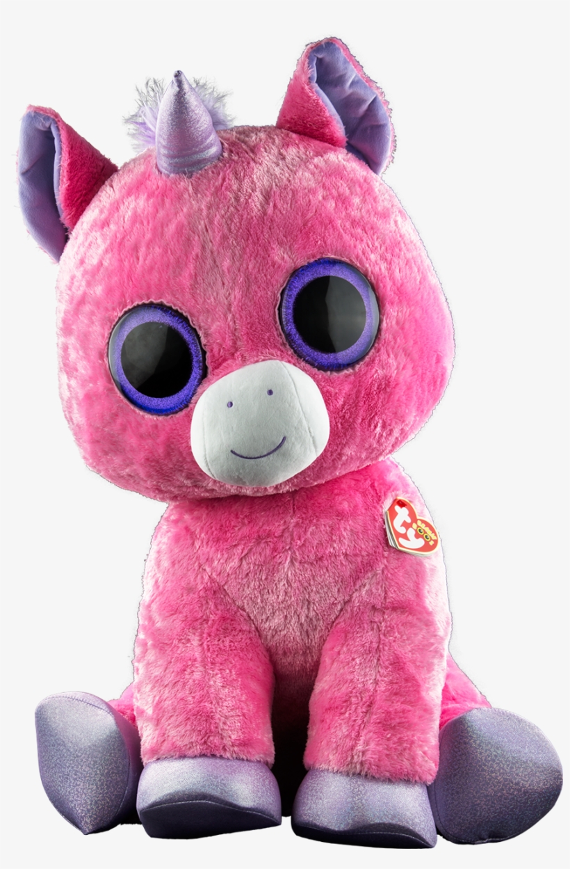 Magic The Pink Unicorn Extra Large 25” Plush - Giant Beanie Boos, transparent png #3152270