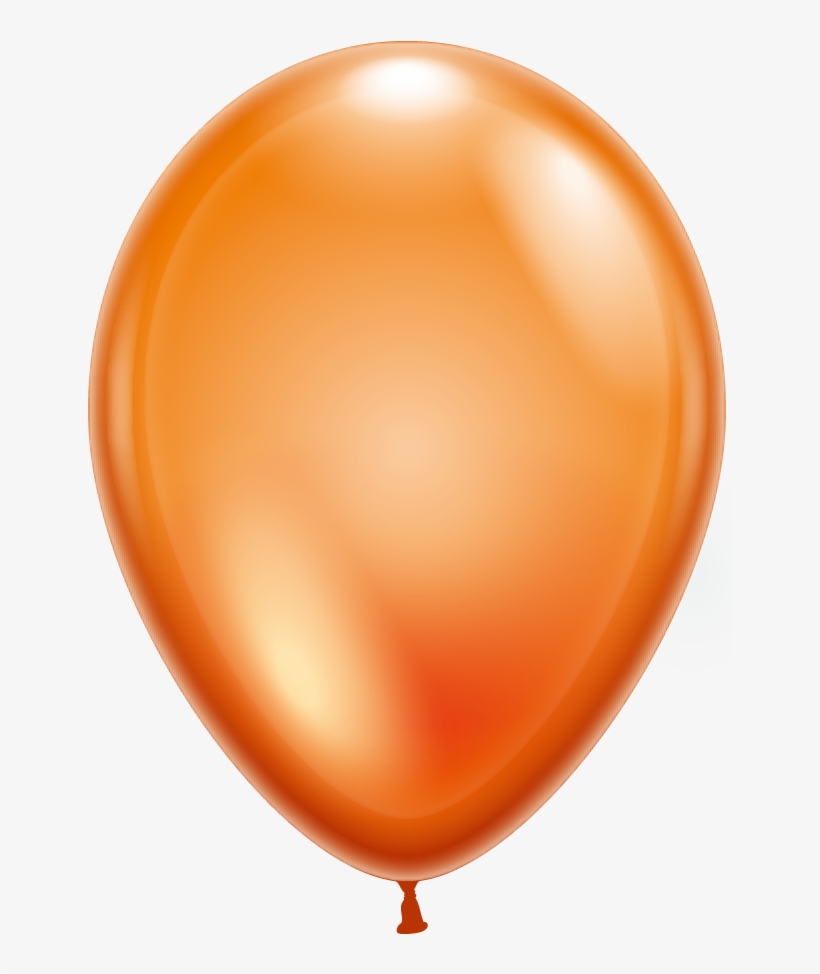 100 Balloons Crystal Orange - Balloon, transparent png #3152791