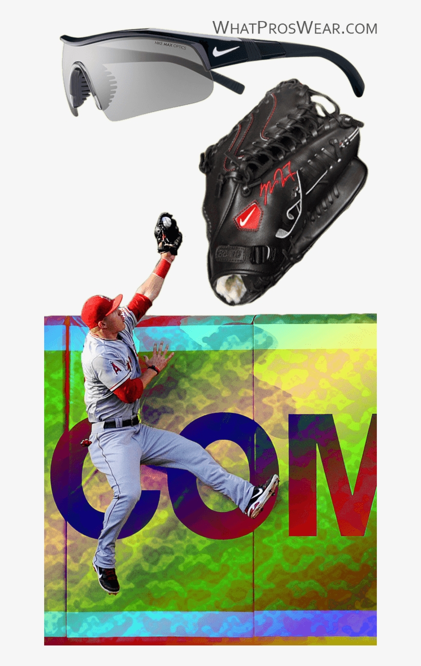 Mike Trout Glove Model, Mike Trout Nike Glove, Mike - Nike Sunglasses Show X1 Pro Ev0644, transparent png #3152816
