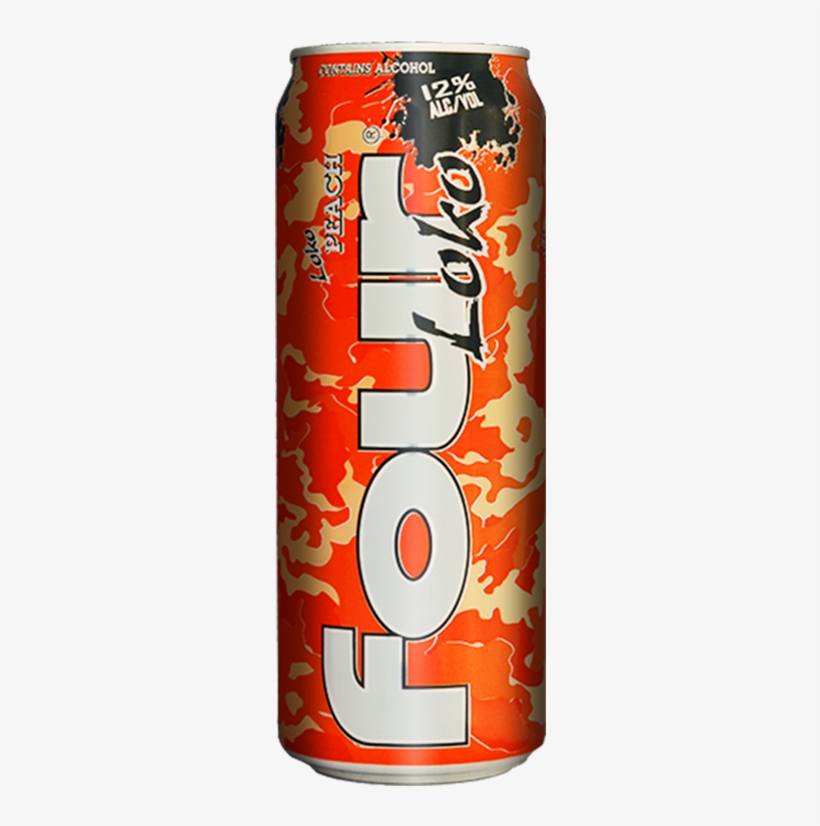 一罐装美国进口four Loko四洛克水蜜桃味鸡尾酒果味派对 - Four Loko Malt Beverage, Watermelon - 23.5 Fl Oz, transparent png #3152840