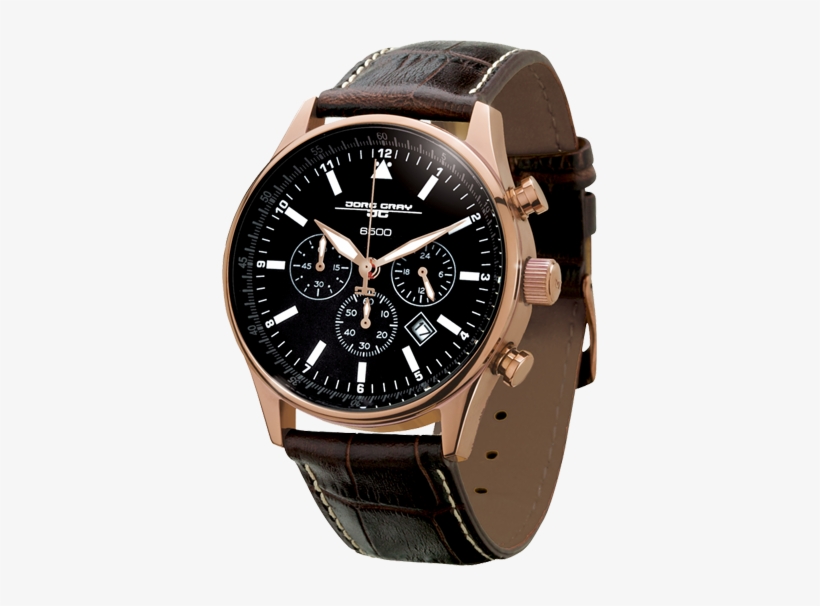 Guaranteed Authentic - Jorg Gray Chronograph 6500 Watch, transparent png #3152883