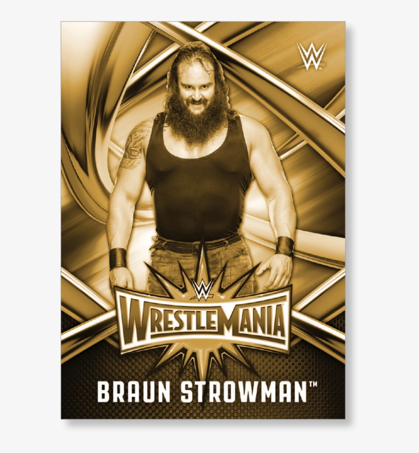 Braun Strowman 2017 Wwe - 2017 Topps Wwe Road To Wrestlemania 8 Hobby Box Case, transparent png #3153273