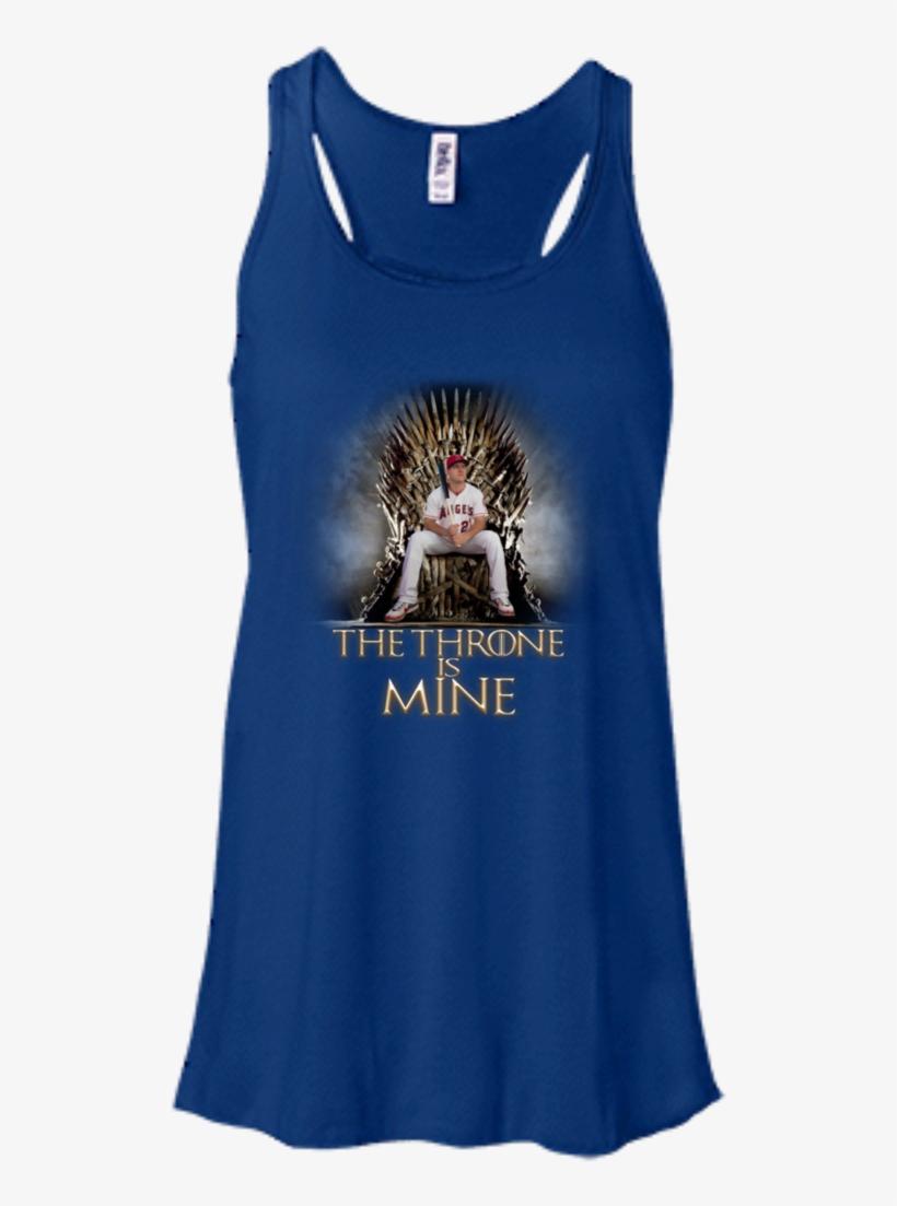 Mike Trout T Shirts The Throne Is Mine Hoodies Sweatshirts - Rasta Lion Head Ladies Flowy Racerback Tanktop, transparent png #3153275