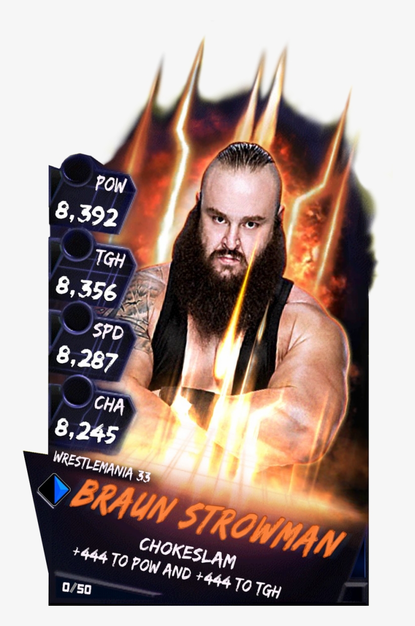 Braunstrowman S3 14 Wrestlemania33 Fusion, transparent png #3153317