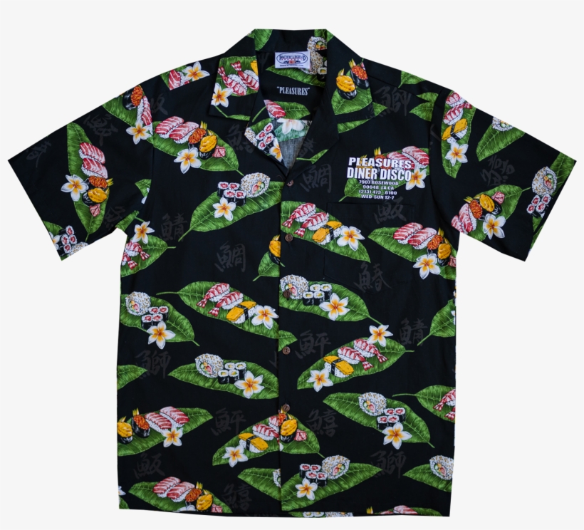 Disco Hawaiian Shirt - Sushi Surprise In Paradise Black Pacific Legend Hawaiian, transparent png #3153464