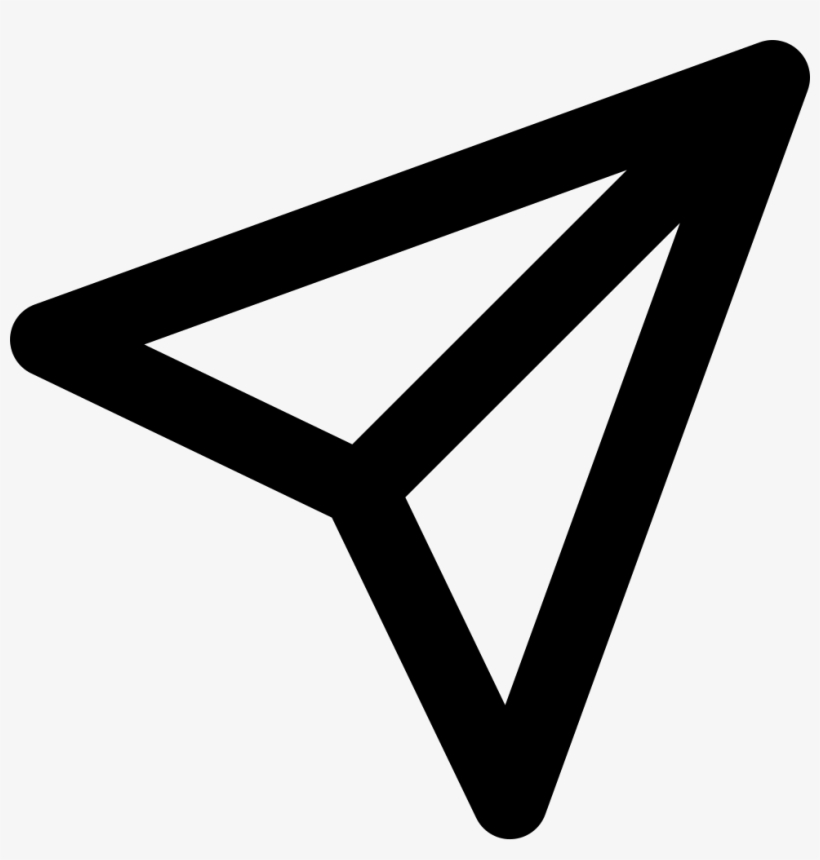 Airplane Folded Paper Shape - Icon, transparent png #3153737