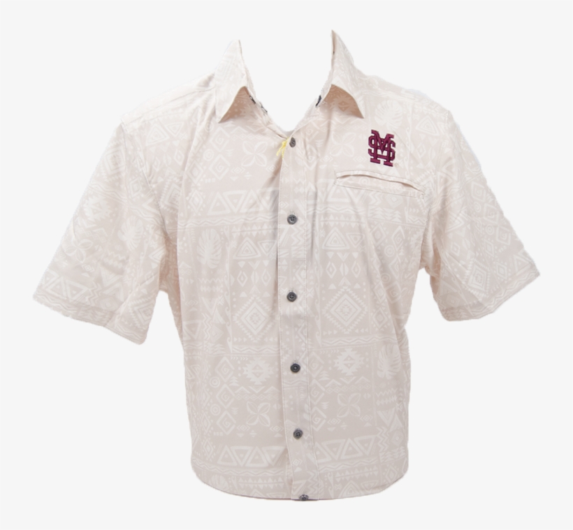 Chiliwear Aztec Interlocking Ms Hawaiian Shirt - Button, transparent png #3154028