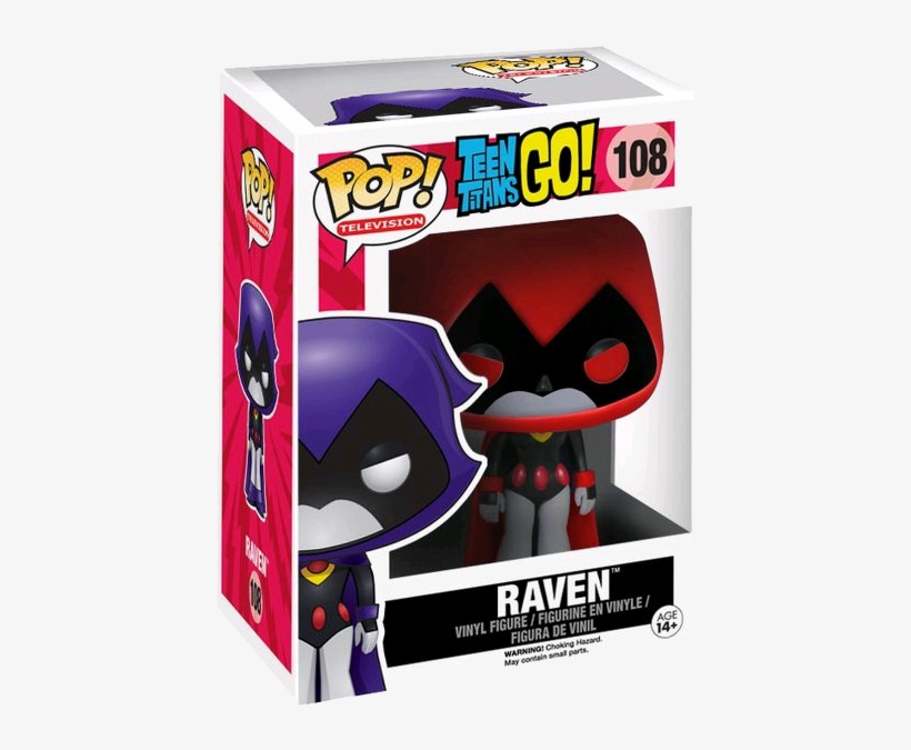 Teen Titans Go - Teen Titans Go! Raven Red Pop! Vinyl Figure, transparent png #3154054