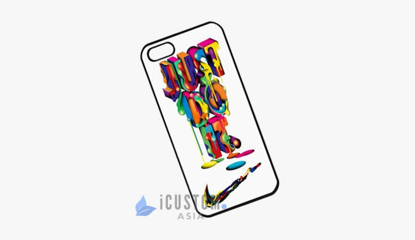 Nike Just Do It Colorful Art Iphone 5 5s Case - Mobile Phone, transparent png #3154184