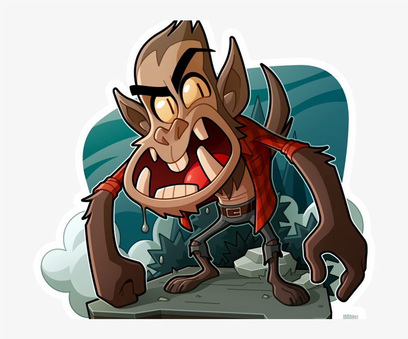 Dribbble Mathieubeaulieu Wolfman Final - Illustration, transparent png #3154206