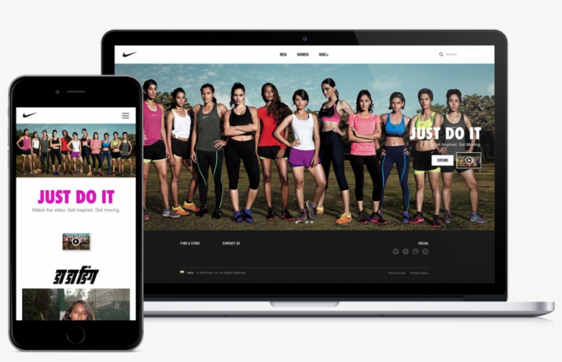 Website Macbookpro Iphone Nike, transparent png #3154519