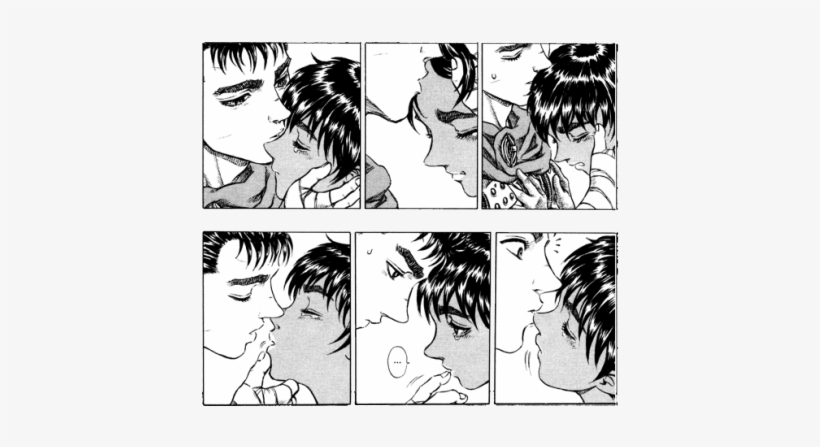 Love Mine Anime Kiss Manga Loving Guts Berserk Casca - Berserk Guts And Casca Kiss, transparent png #3154578