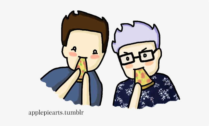 Tyler Okley & Troye Sivan <3 We All Ship This So Hard - Cartoon, transparent png #3154801