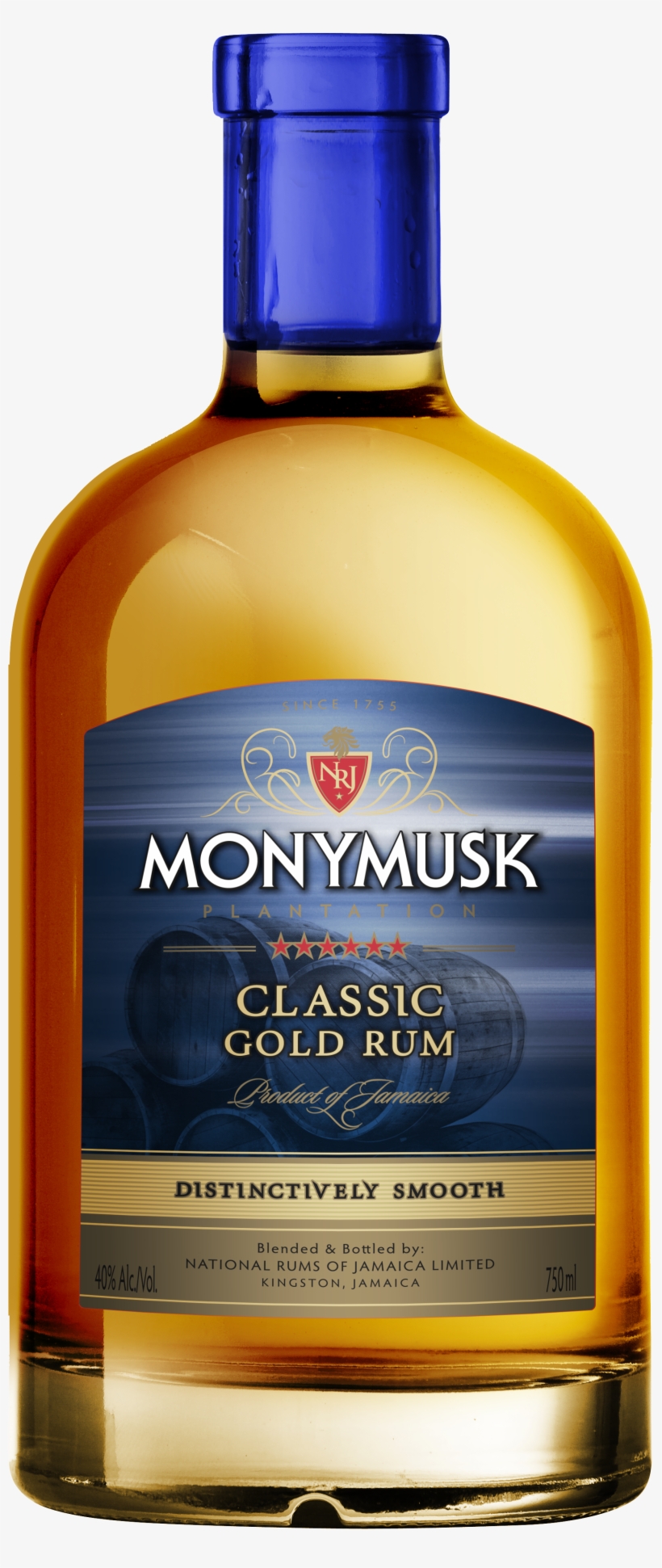 Classic Gold Bottle 750ml - Monymusk Rum, transparent png #3154804