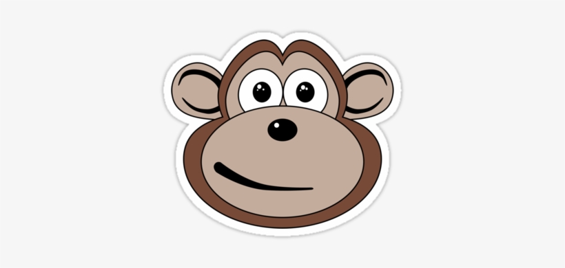 Cartoon Monkey Face - Monkey Face In Cartoon, transparent png #3155250