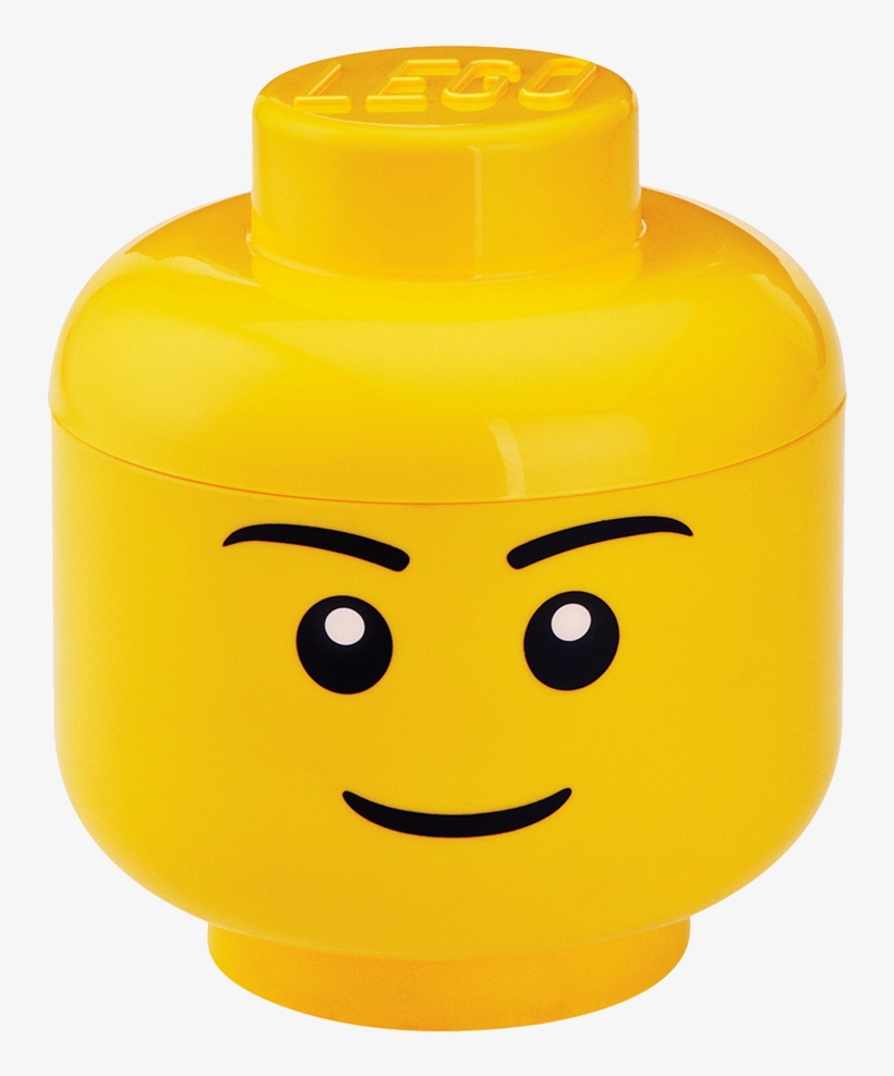 Lego Storage Head ,boy, , Large - Lego Storage Head Small Boy, transparent png #3155282