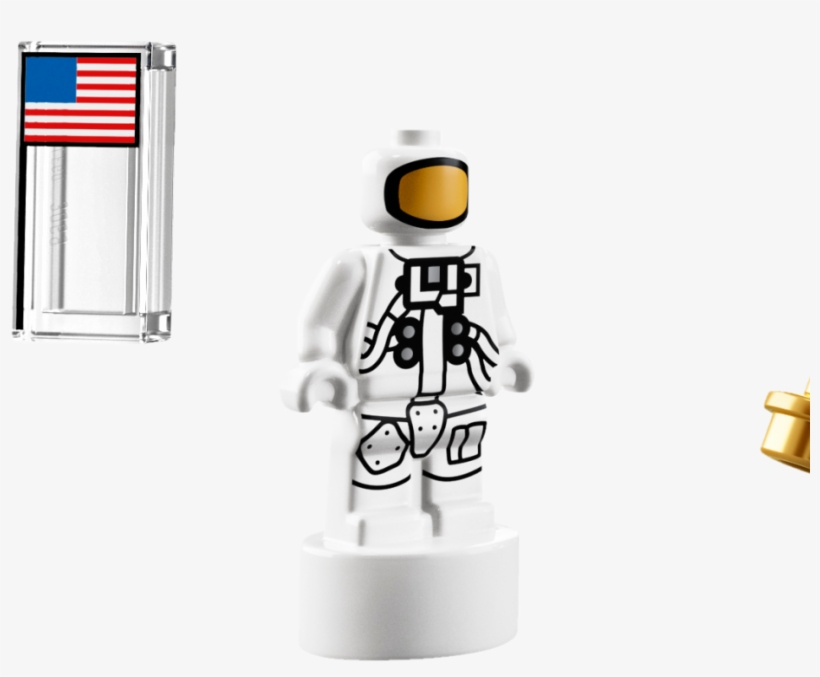 Lego - Lego Astronaut Microfig, transparent png #3155371
