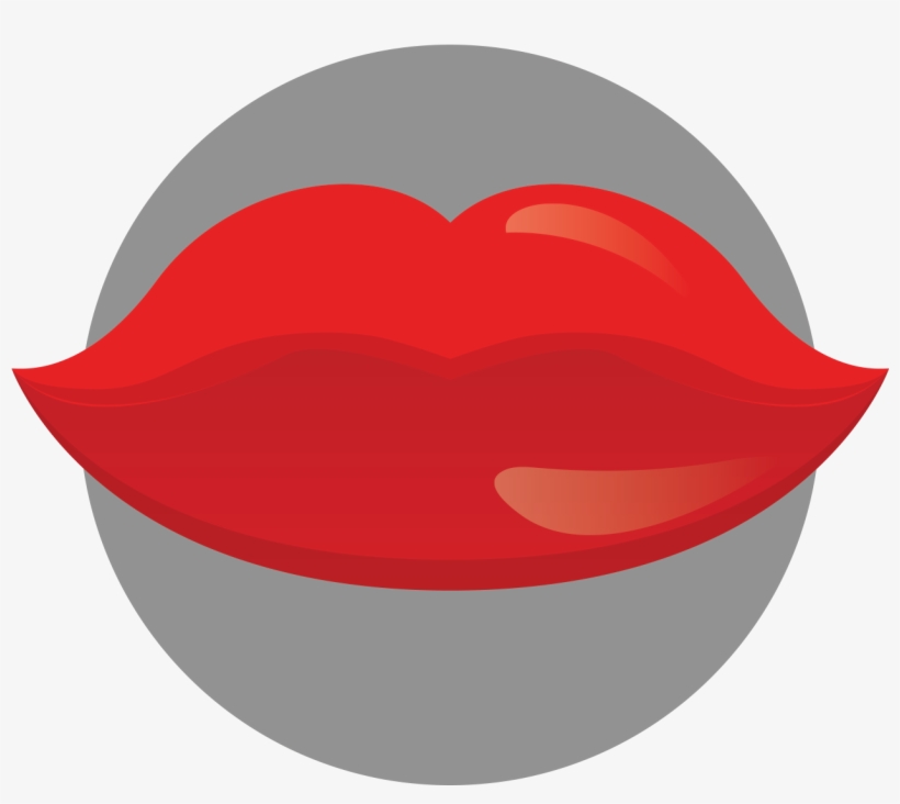 Red Lips - Illustration, transparent png #3155493