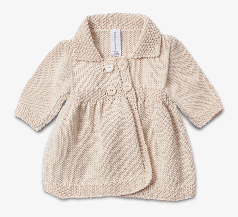 Hand Knitted Antique Cream Matinee Jacket - Baby Matinee Jacket, transparent png #3155542
