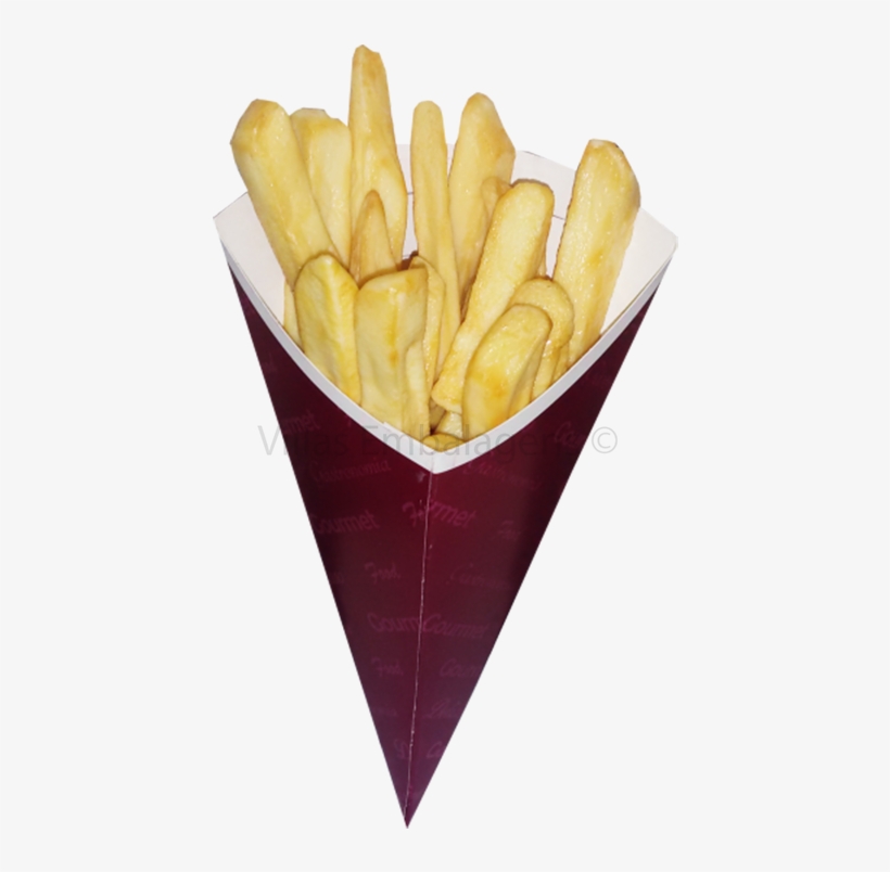 Embalagem Tipo Cone 01 Para Batatas Fritas, Mini Salgados, - Cone De Batata Frita Png, transparent png #3155870